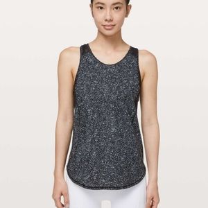 Lululemon sculpt tank II diffuse starlight black sz 8